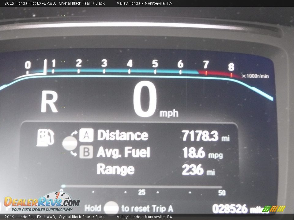 2019 Honda Pilot EX-L AWD Crystal Black Pearl / Black Photo #32