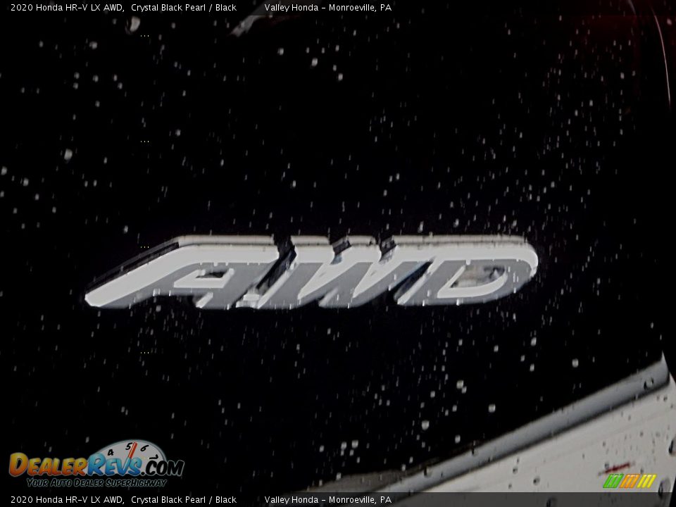 2020 Honda HR-V LX AWD Crystal Black Pearl / Black Photo #3