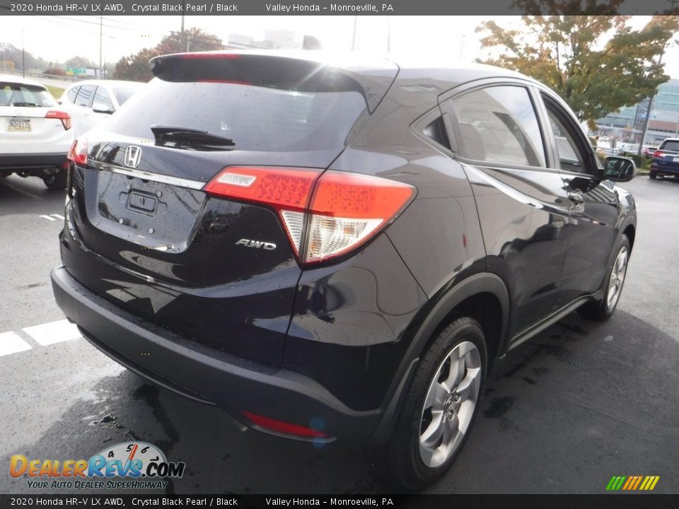 2020 Honda HR-V LX AWD Crystal Black Pearl / Black Photo #7