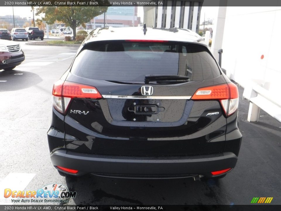 2020 Honda HR-V LX AWD Crystal Black Pearl / Black Photo #8