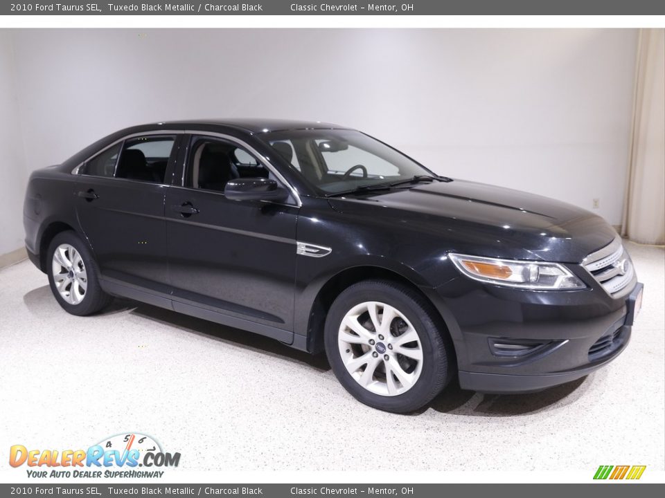 2010 Ford Taurus SEL Tuxedo Black Metallic / Charcoal Black Photo #1