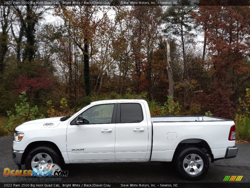 Bright White 2022 Ram 1500 Big Horn Quad Cab Photo #1