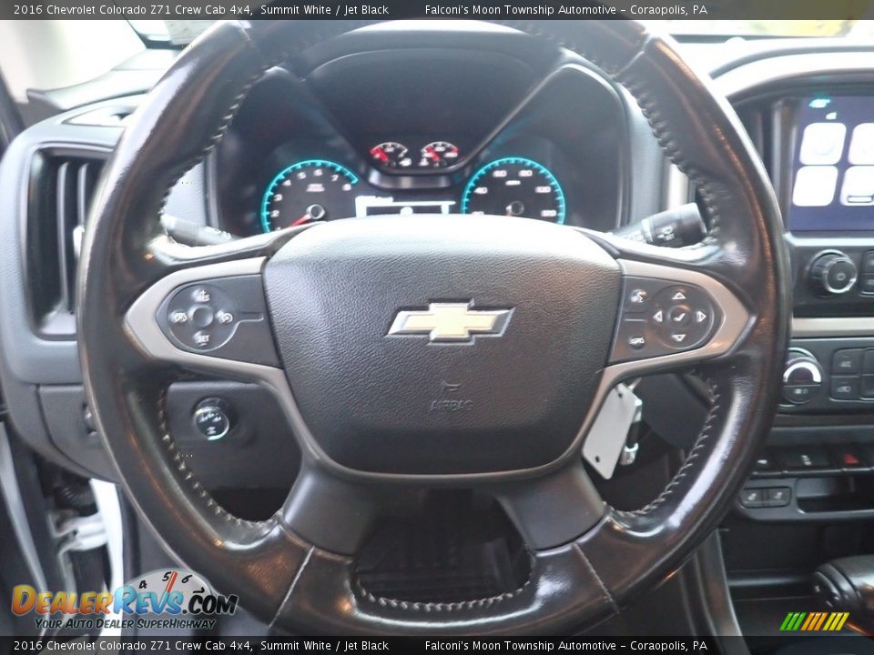 2016 Chevrolet Colorado Z71 Crew Cab 4x4 Summit White / Jet Black Photo #25