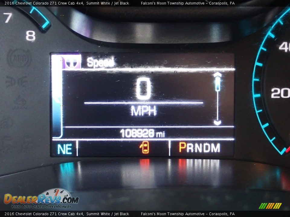 2016 Chevrolet Colorado Z71 Crew Cab 4x4 Summit White / Jet Black Photo #28