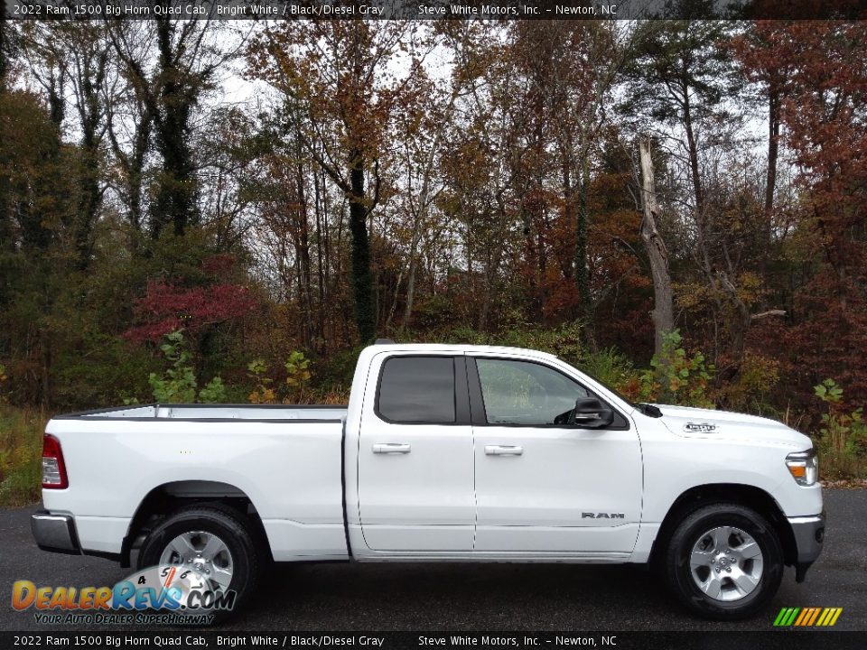 Bright White 2022 Ram 1500 Big Horn Quad Cab Photo #5