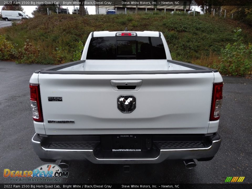 2022 Ram 1500 Big Horn Quad Cab Bright White / Black/Diesel Gray Photo #7