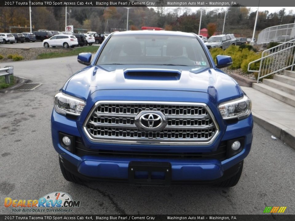 2017 Toyota Tacoma TRD Sport Access Cab 4x4 Blazing Blue Pearl / Cement Gray Photo #12
