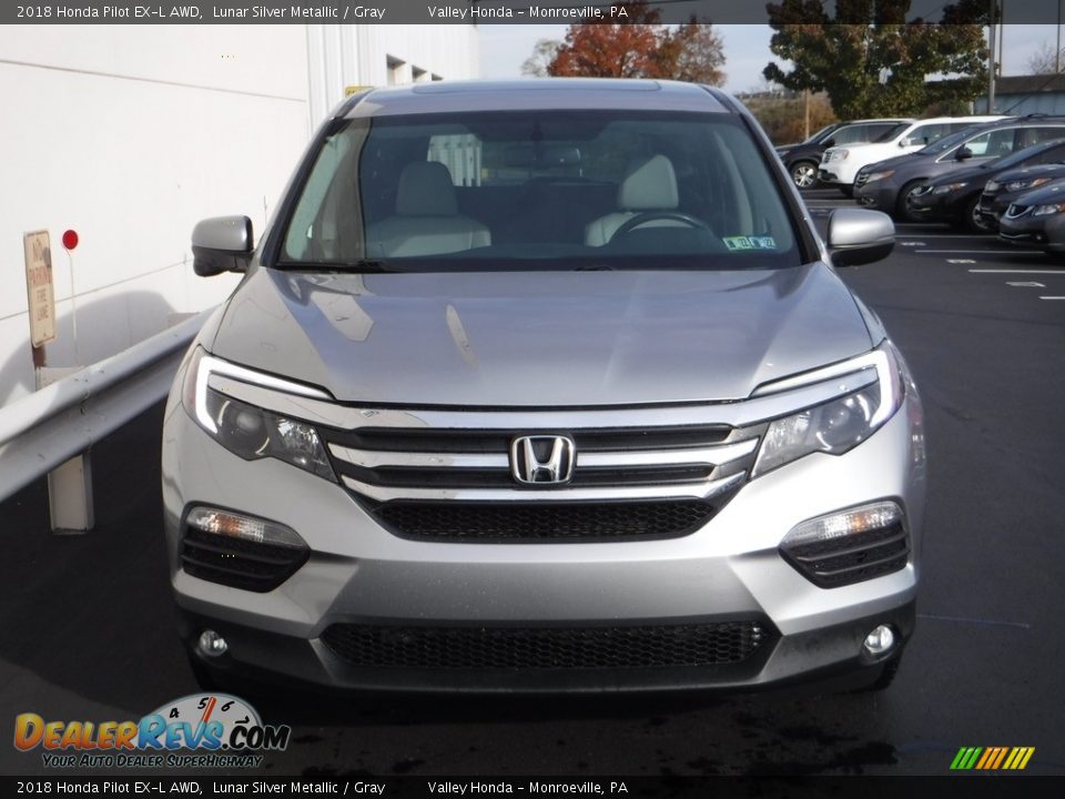 2018 Honda Pilot EX-L AWD Lunar Silver Metallic / Gray Photo #5