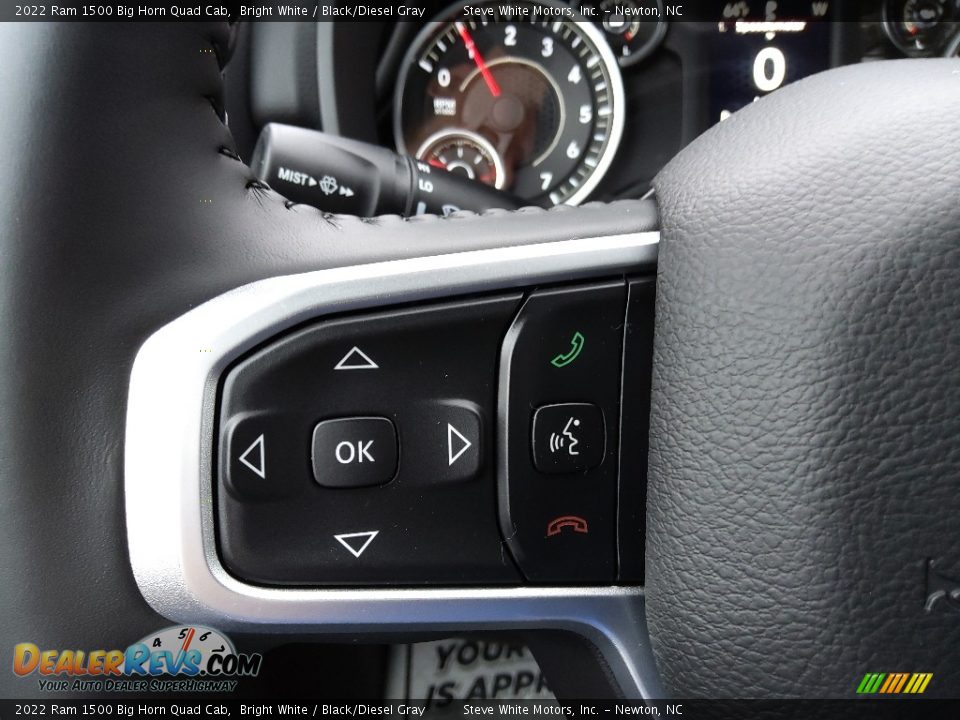 2022 Ram 1500 Big Horn Quad Cab Steering Wheel Photo #19