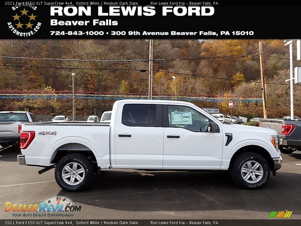 2021 Ford F150 XLT SuperCrew 4x4 Oxford White / Medium Dark Slate Photo #1
