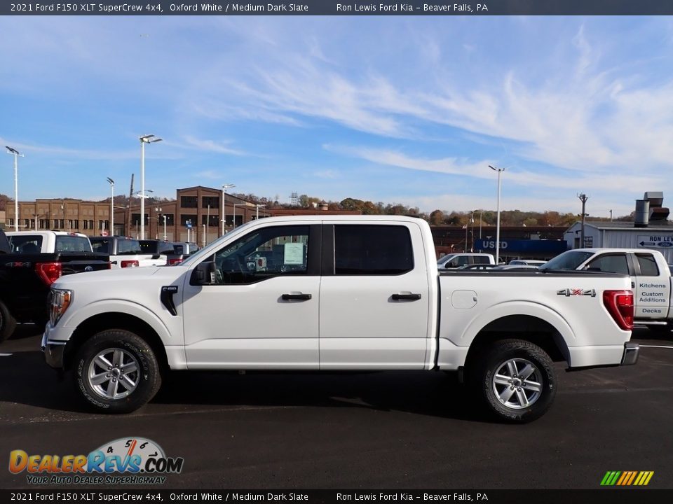 2021 Ford F150 XLT SuperCrew 4x4 Oxford White / Medium Dark Slate Photo #5