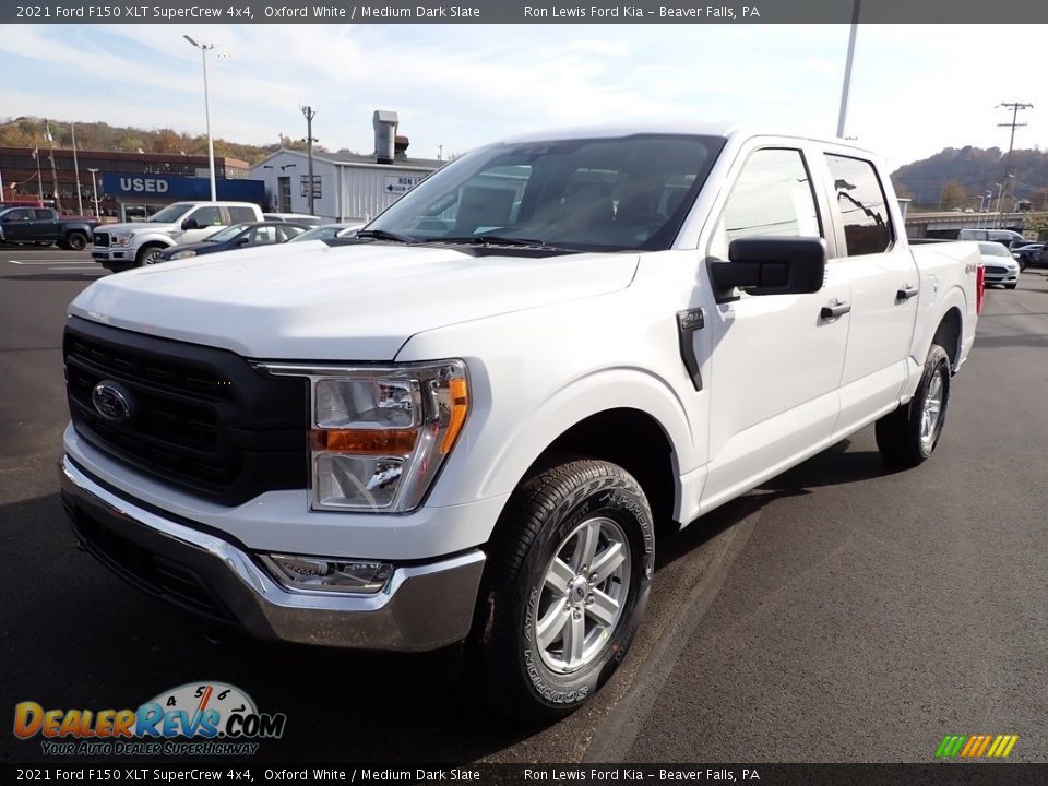2021 Ford F150 XLT SuperCrew 4x4 Oxford White / Medium Dark Slate Photo #6