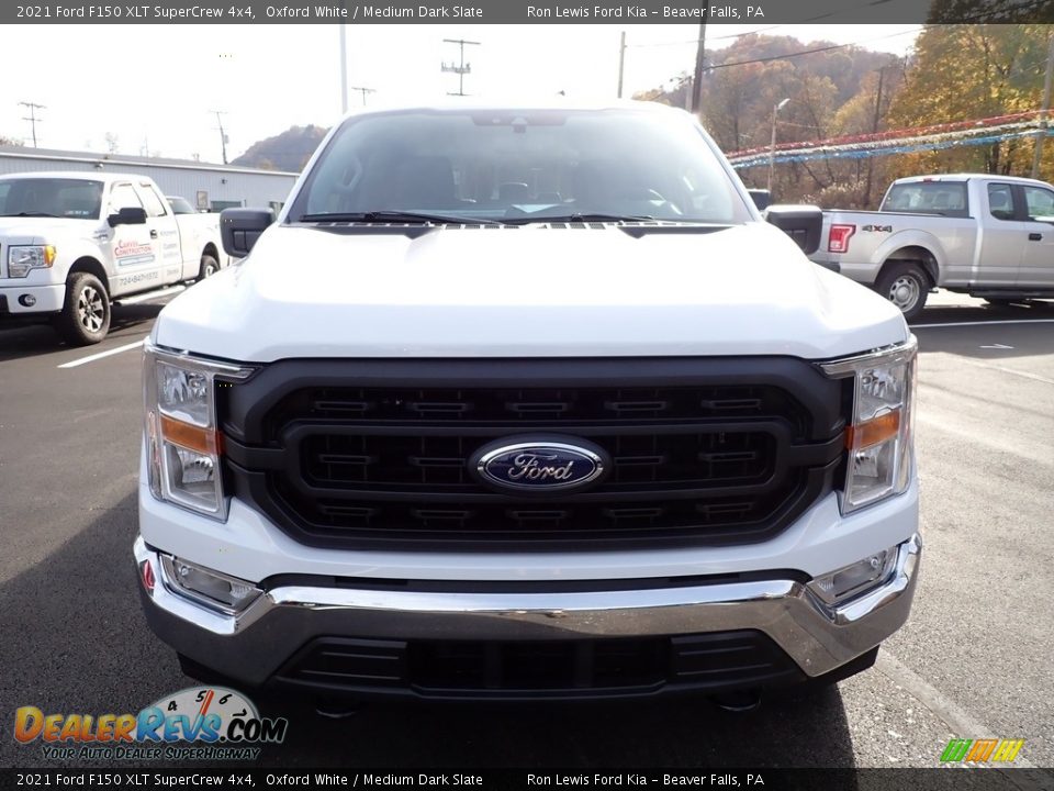 2021 Ford F150 XLT SuperCrew 4x4 Oxford White / Medium Dark Slate Photo #7