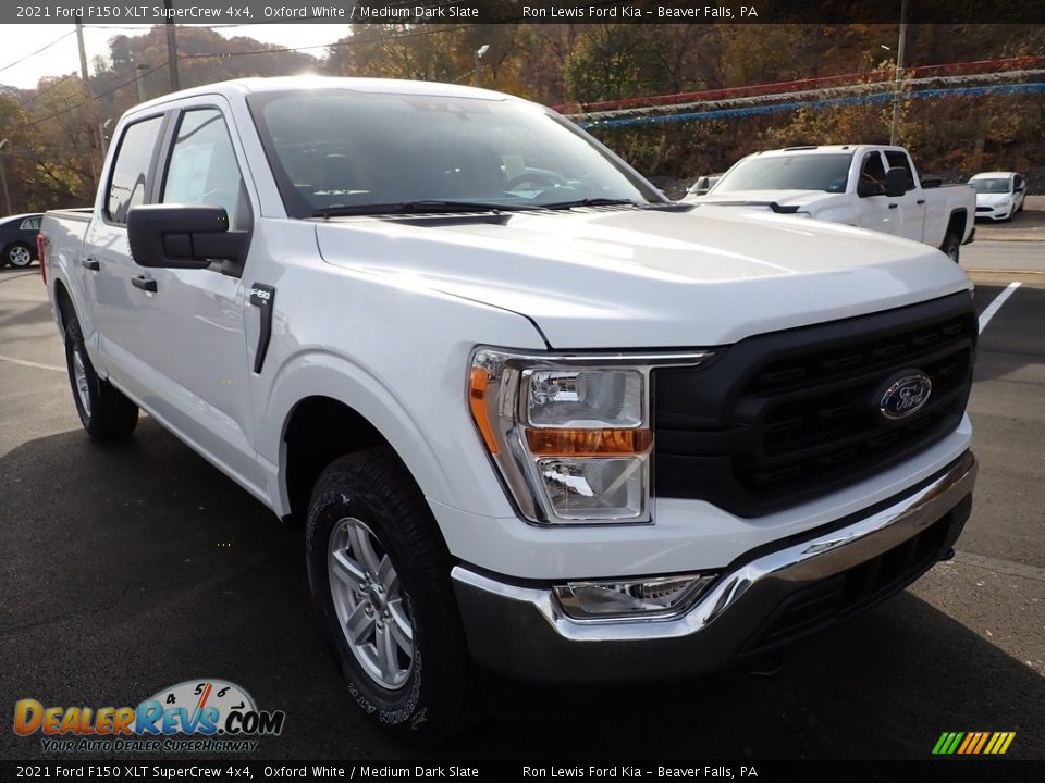 2021 Ford F150 XLT SuperCrew 4x4 Oxford White / Medium Dark Slate Photo #8