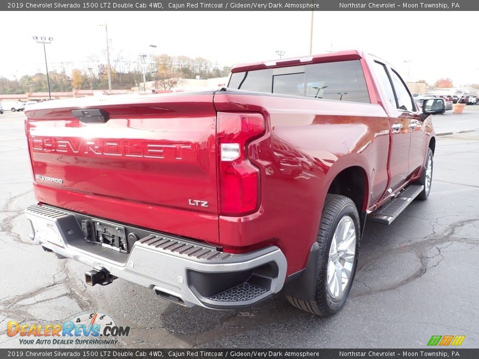 2019 Chevrolet Silverado 1500 LTZ Double Cab 4WD Cajun Red Tintcoat / Gideon/Very Dark Atmosphere Photo #7