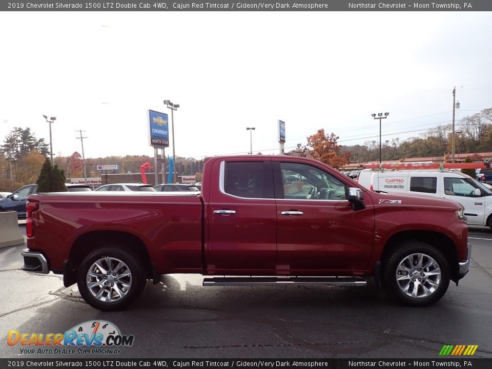 2019 Chevrolet Silverado 1500 LTZ Double Cab 4WD Cajun Red Tintcoat / Gideon/Very Dark Atmosphere Photo #9