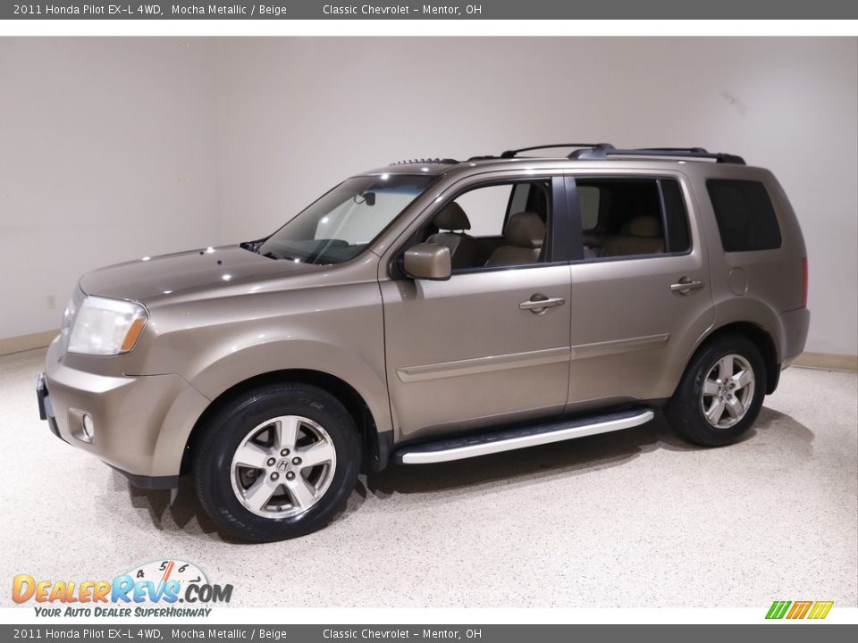 2011 Honda Pilot EX-L 4WD Mocha Metallic / Beige Photo #3