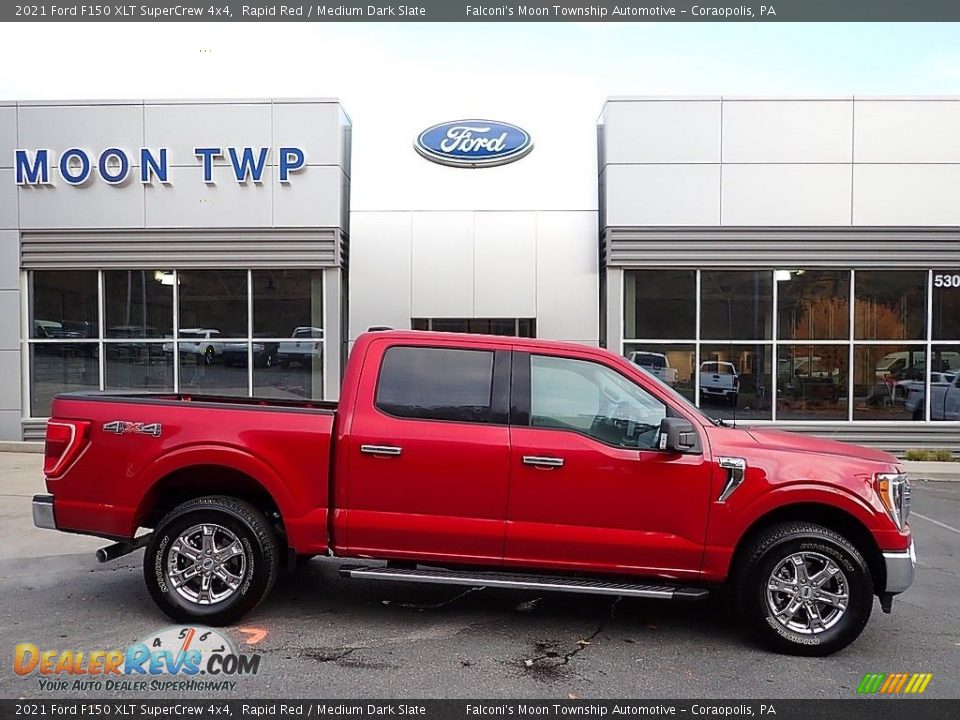 2021 Ford F150 XLT SuperCrew 4x4 Rapid Red / Medium Dark Slate Photo #1