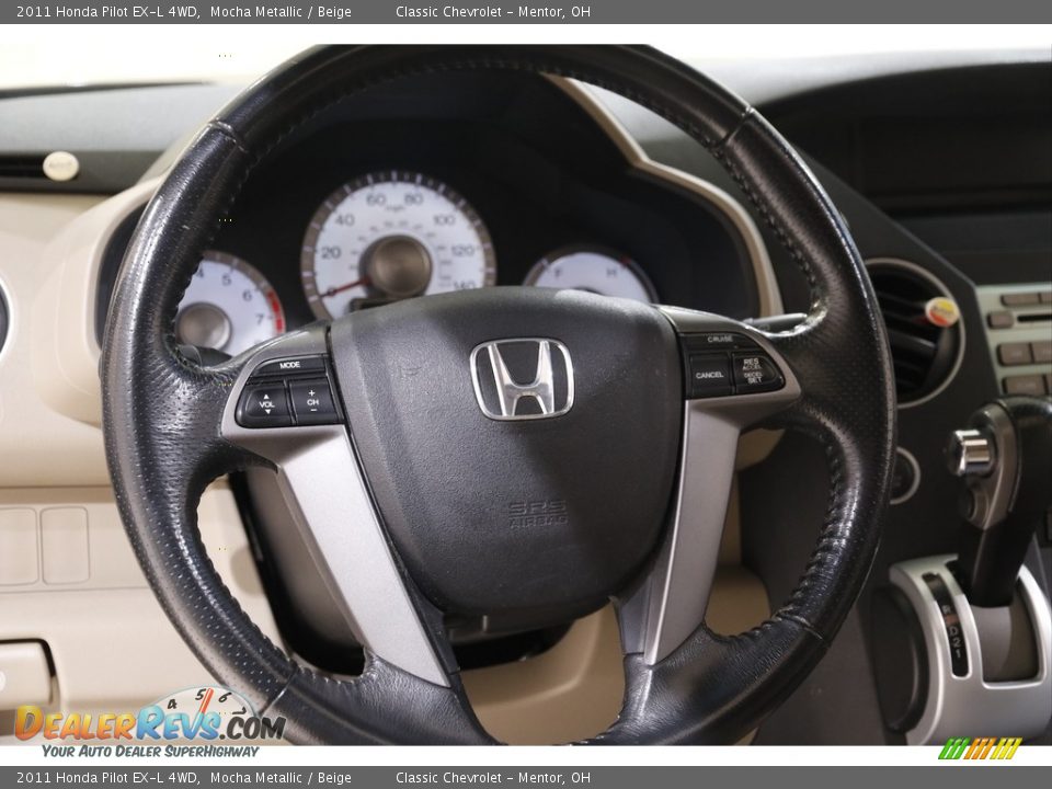 2011 Honda Pilot EX-L 4WD Mocha Metallic / Beige Photo #7