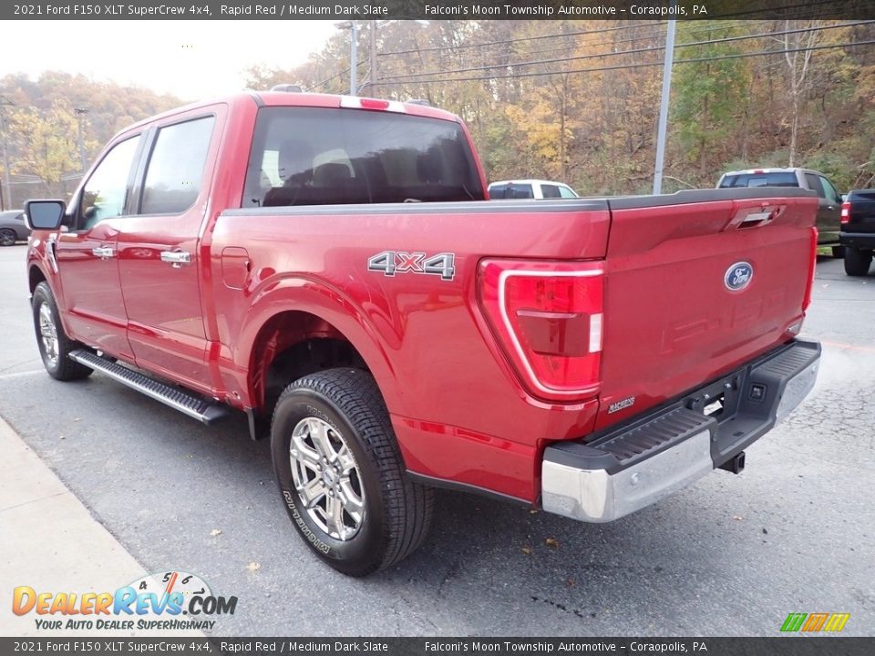 2021 Ford F150 XLT SuperCrew 4x4 Rapid Red / Medium Dark Slate Photo #4