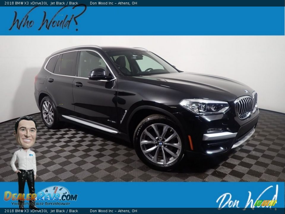 2018 BMW X3 xDrive30i Jet Black / Black Photo #1