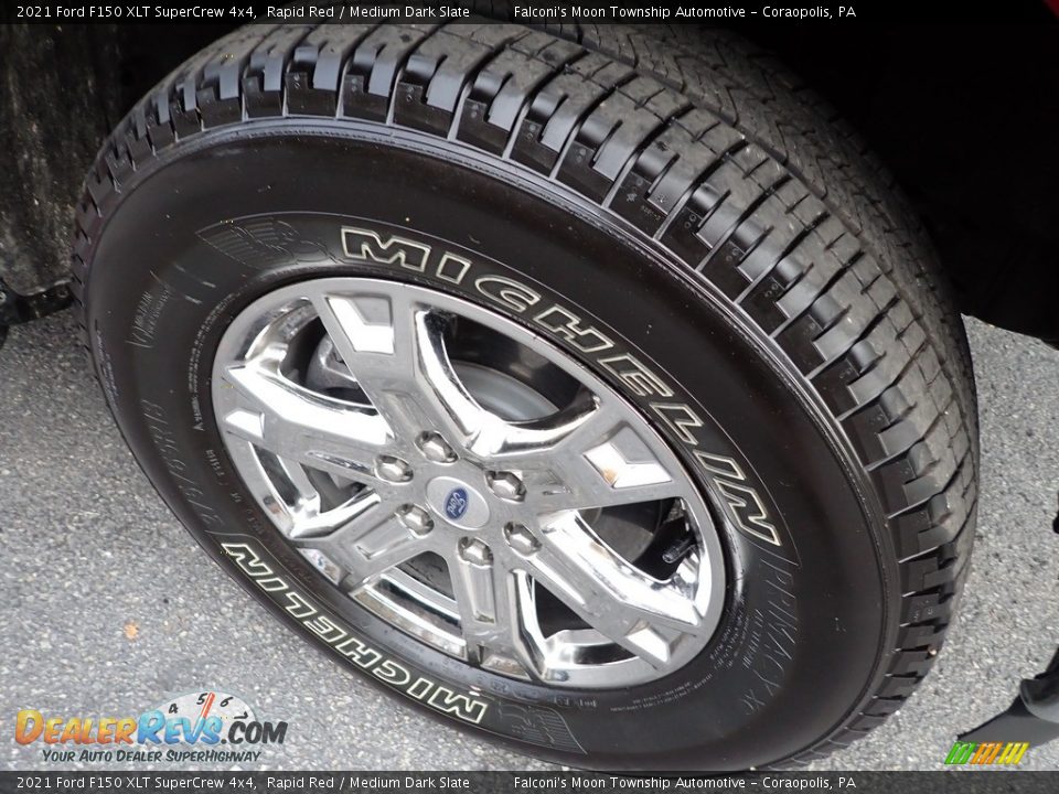 2021 Ford F150 XLT SuperCrew 4x4 Rapid Red / Medium Dark Slate Photo #9