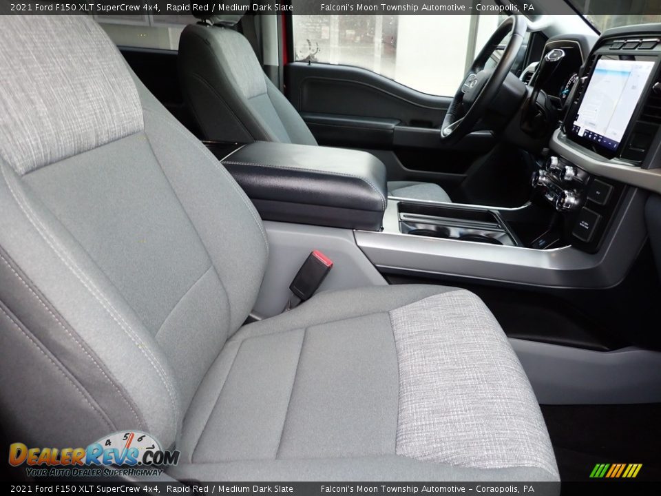 2021 Ford F150 XLT SuperCrew 4x4 Rapid Red / Medium Dark Slate Photo #10