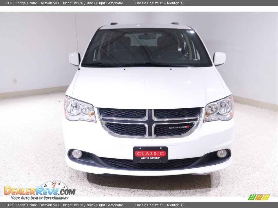 2016 Dodge Grand Caravan SXT Bright White / Black/Light Graystone Photo #2