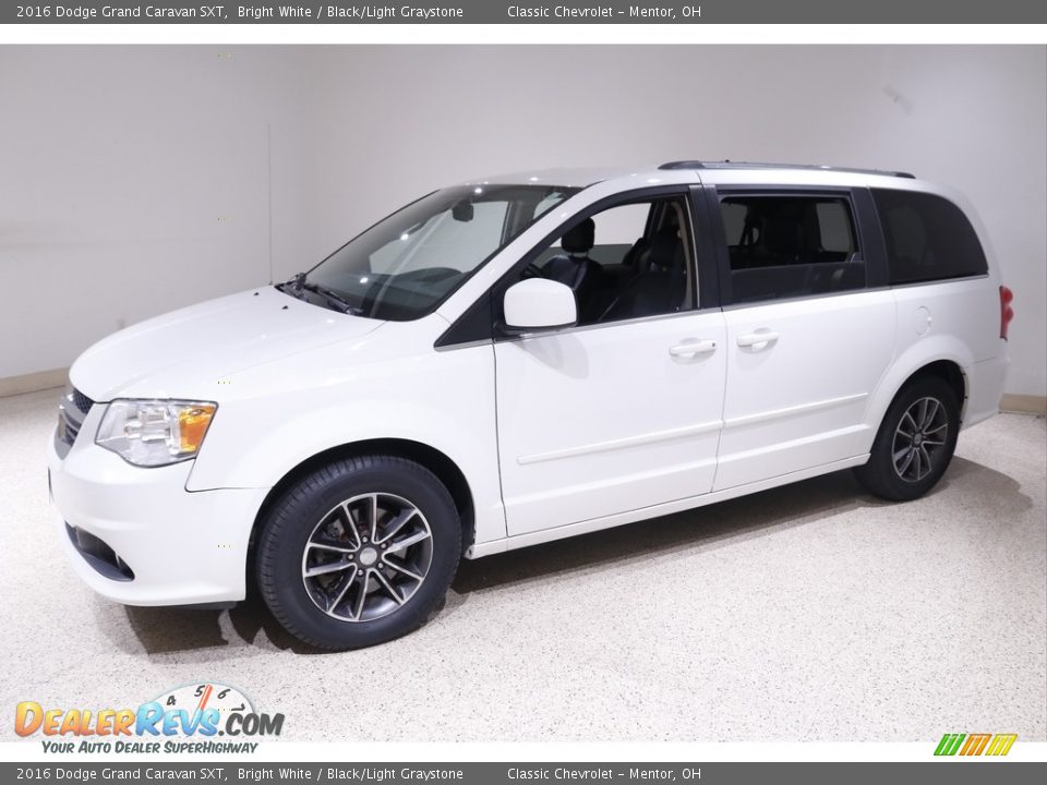 2016 Dodge Grand Caravan SXT Bright White / Black/Light Graystone Photo #3