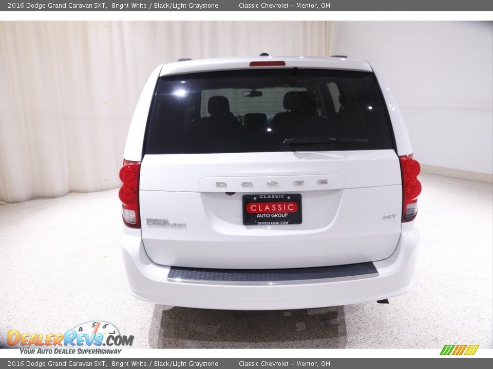 2016 Dodge Grand Caravan SXT Bright White / Black/Light Graystone Photo #21