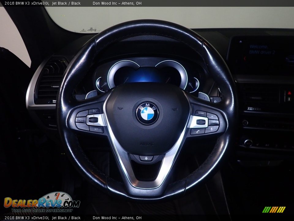 2018 BMW X3 xDrive30i Jet Black / Black Photo #30