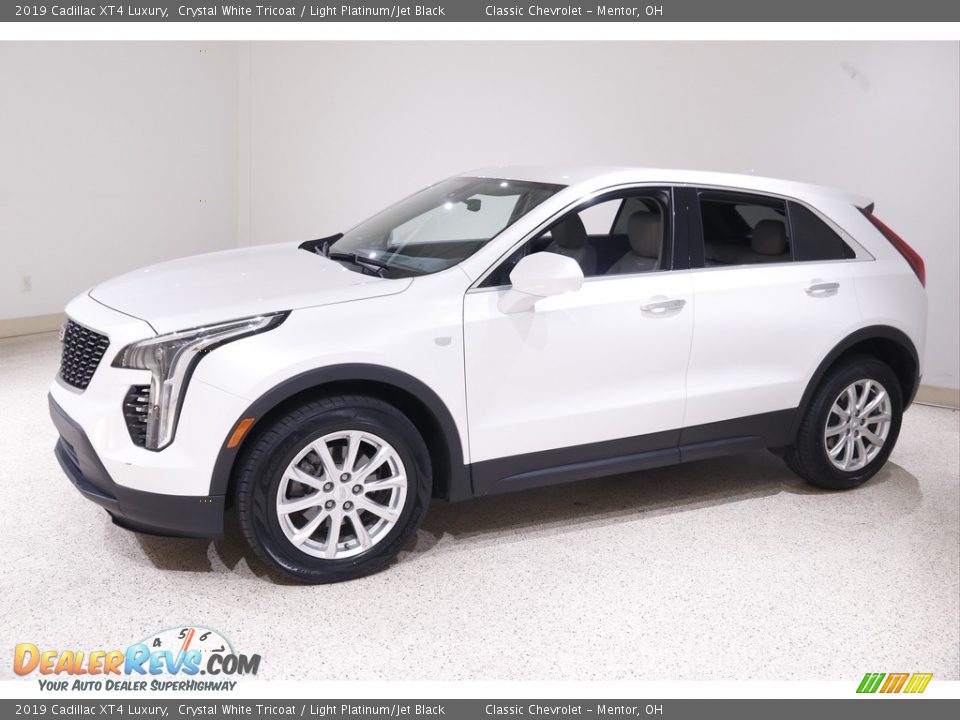 2019 Cadillac XT4 Luxury Crystal White Tricoat / Light Platinum/Jet Black Photo #3