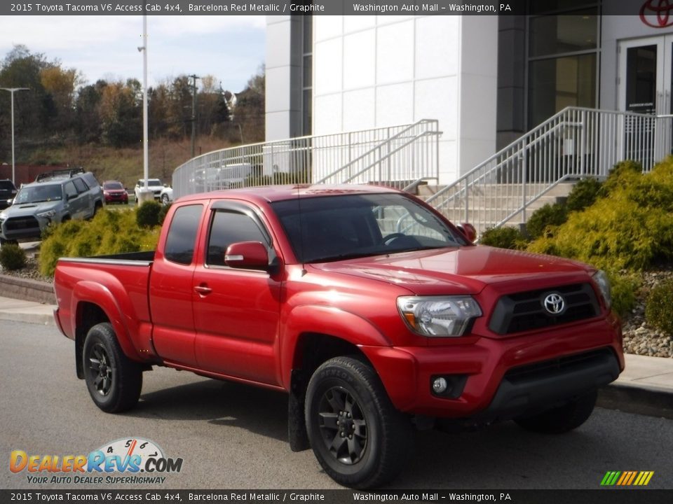 2015 Toyota Tacoma V6 Access Cab 4x4 Barcelona Red Metallic / Graphite Photo #1