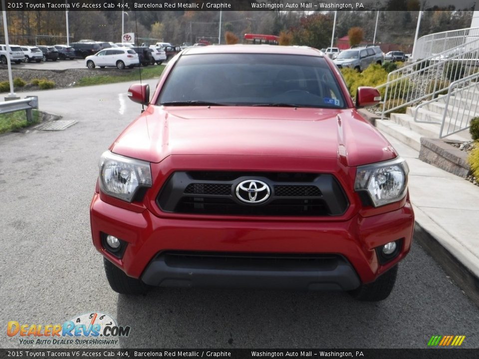 2015 Toyota Tacoma V6 Access Cab 4x4 Barcelona Red Metallic / Graphite Photo #10