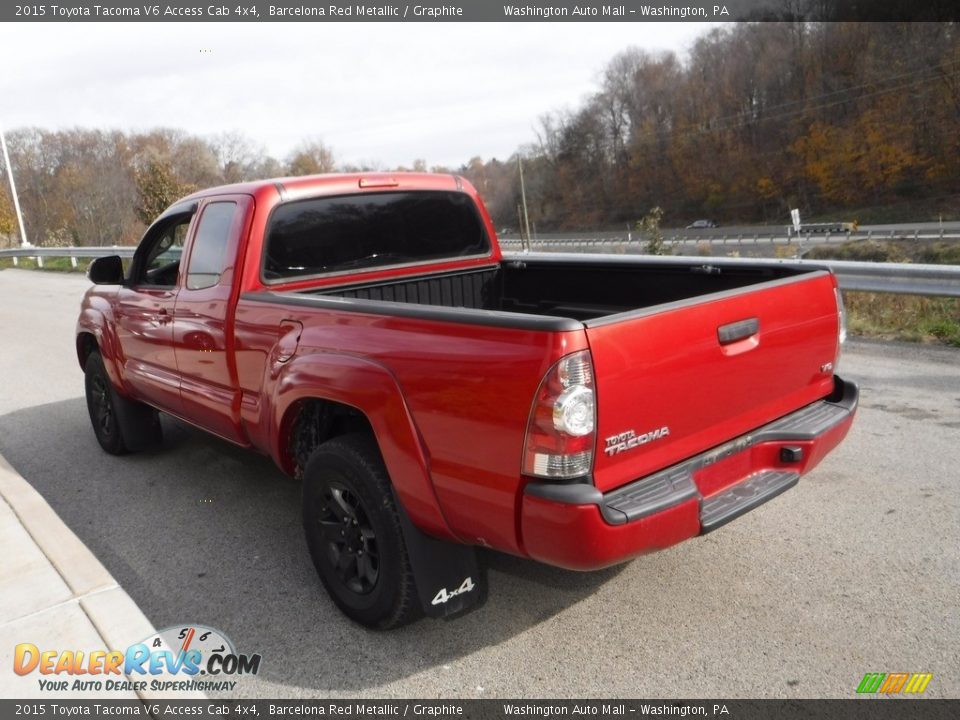 2015 Toyota Tacoma V6 Access Cab 4x4 Barcelona Red Metallic / Graphite Photo #12