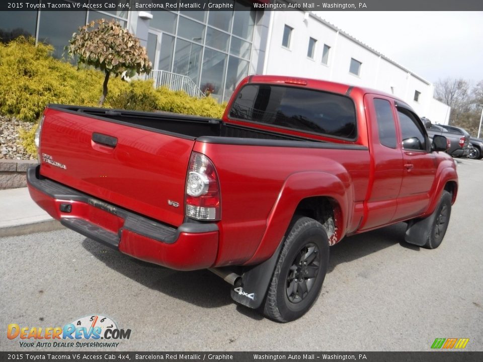 2015 Toyota Tacoma V6 Access Cab 4x4 Barcelona Red Metallic / Graphite Photo #14