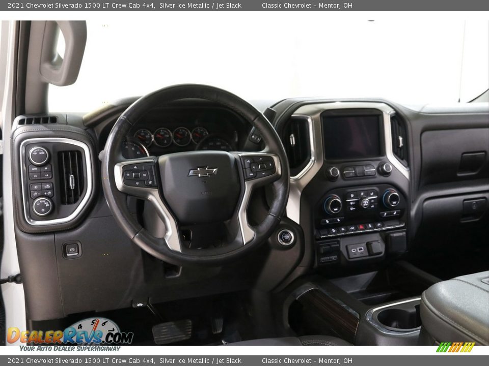 2021 Chevrolet Silverado 1500 LT Crew Cab 4x4 Silver Ice Metallic / Jet Black Photo #7