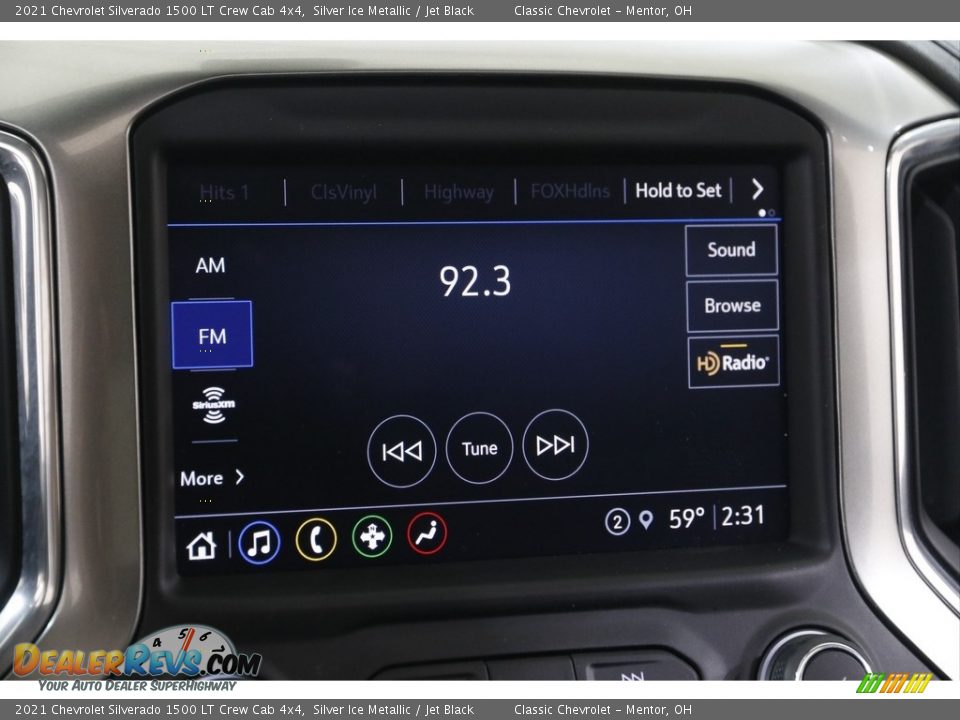 2021 Chevrolet Silverado 1500 LT Crew Cab 4x4 Silver Ice Metallic / Jet Black Photo #11