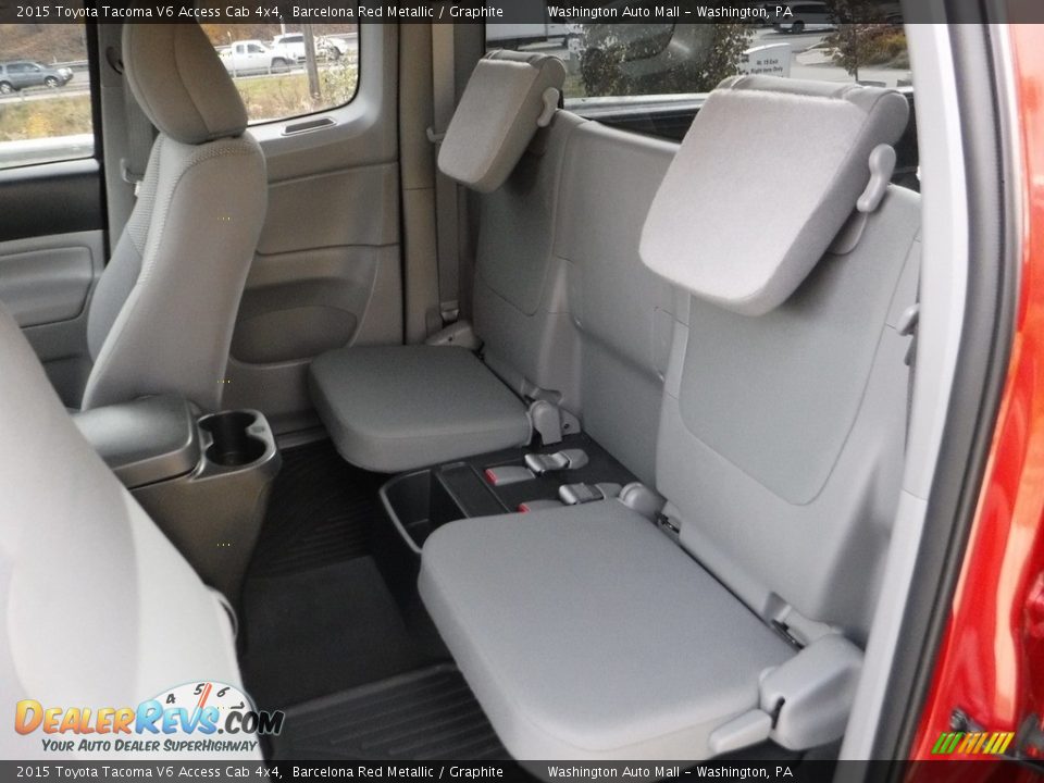 2015 Toyota Tacoma V6 Access Cab 4x4 Barcelona Red Metallic / Graphite Photo #27
