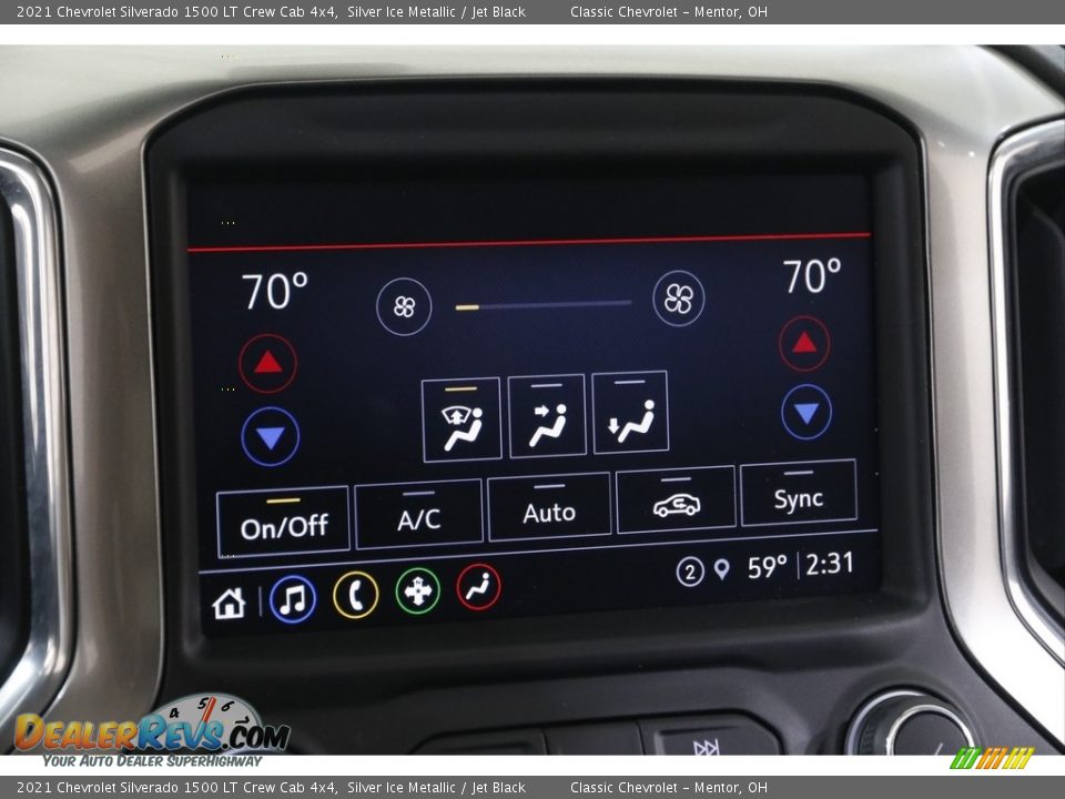 2021 Chevrolet Silverado 1500 LT Crew Cab 4x4 Silver Ice Metallic / Jet Black Photo #13