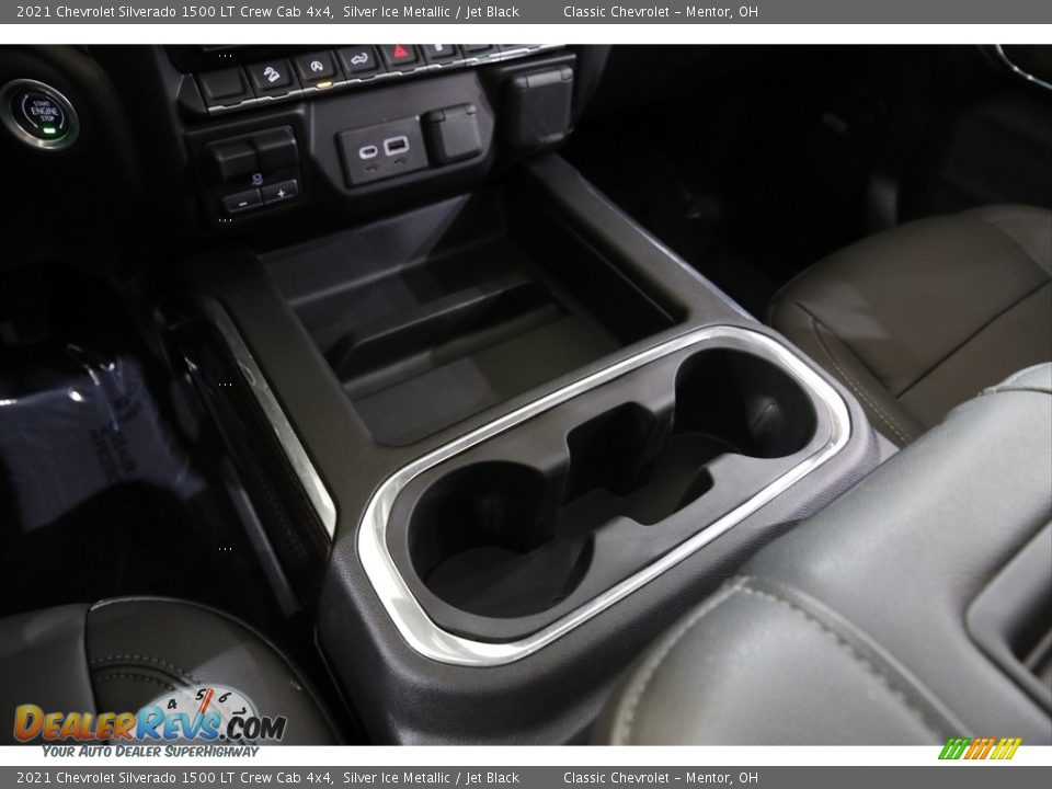 2021 Chevrolet Silverado 1500 LT Crew Cab 4x4 Silver Ice Metallic / Jet Black Photo #14