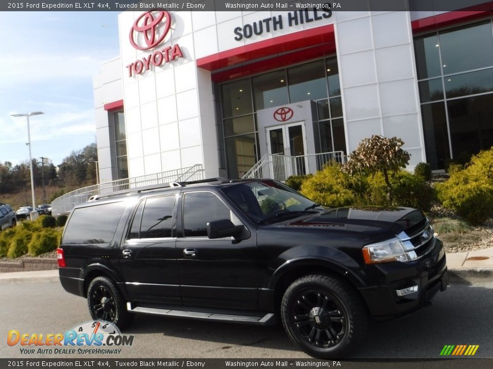 2015 Ford Expedition EL XLT 4x4 Tuxedo Black Metallic / Ebony Photo #2