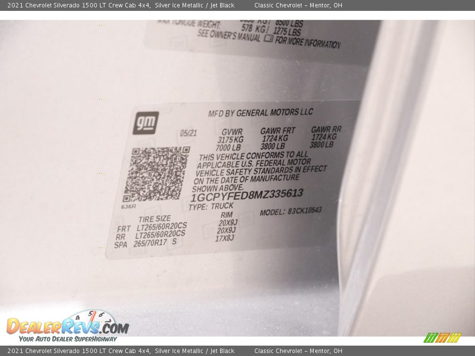 2021 Chevrolet Silverado 1500 LT Crew Cab 4x4 Silver Ice Metallic / Jet Black Photo #22