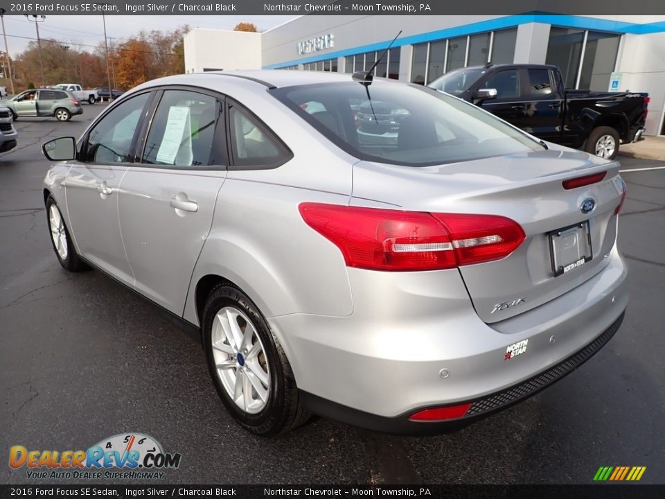 2016 Ford Focus SE Sedan Ingot Silver / Charcoal Black Photo #4