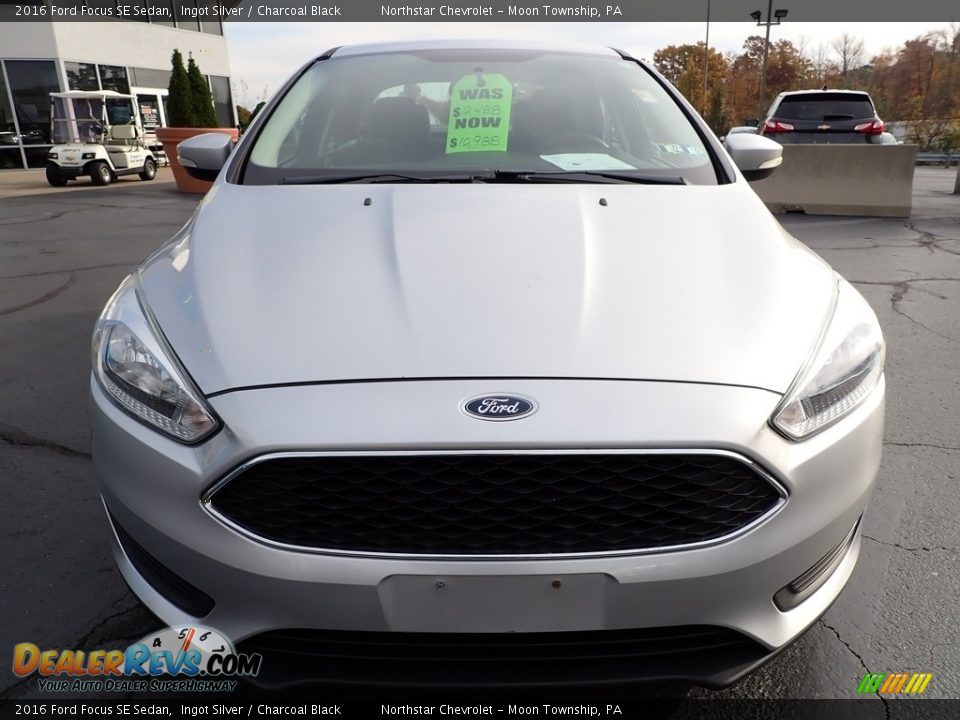 2016 Ford Focus SE Sedan Ingot Silver / Charcoal Black Photo #13