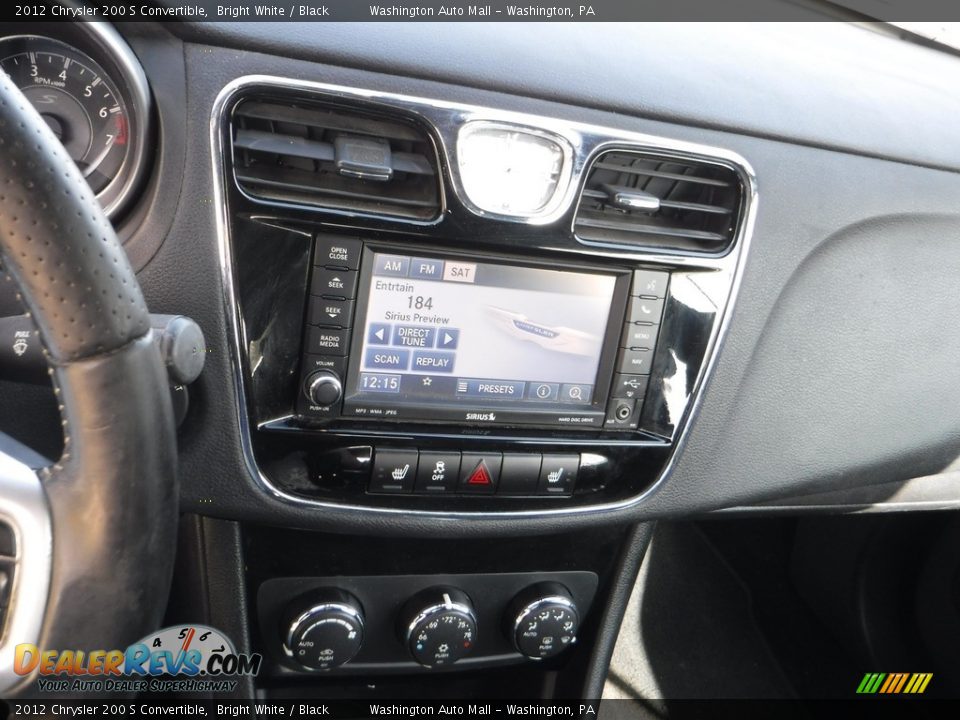 2012 Chrysler 200 S Convertible Bright White / Black Photo #5