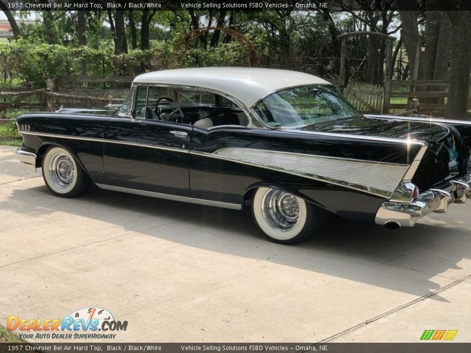 1957 Chevrolet Bel Air Hard Top Black / Black/White Photo #1