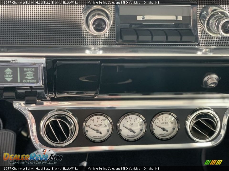 1957 Chevrolet Bel Air Hard Top Black / Black/White Photo #4