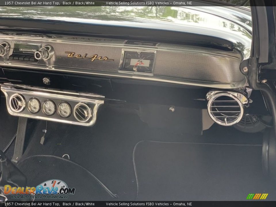 1957 Chevrolet Bel Air Hard Top Black / Black/White Photo #11