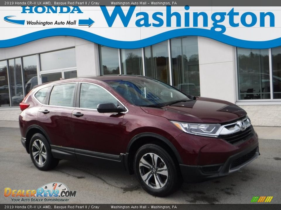 2019 Honda CR-V LX AWD Basque Red Pearl II / Gray Photo #1